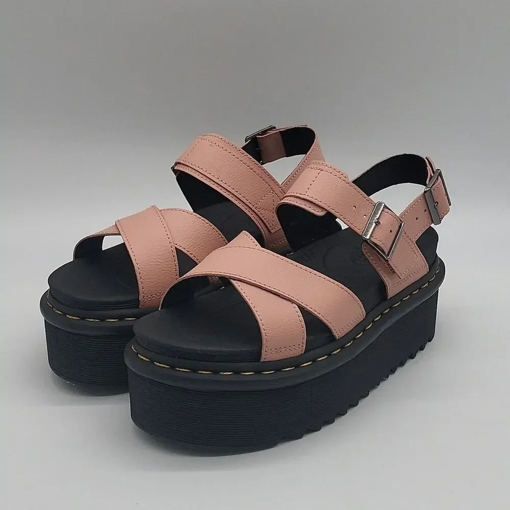 Dr Martens Soft Air Platforms Sandals Size 8 New With Box